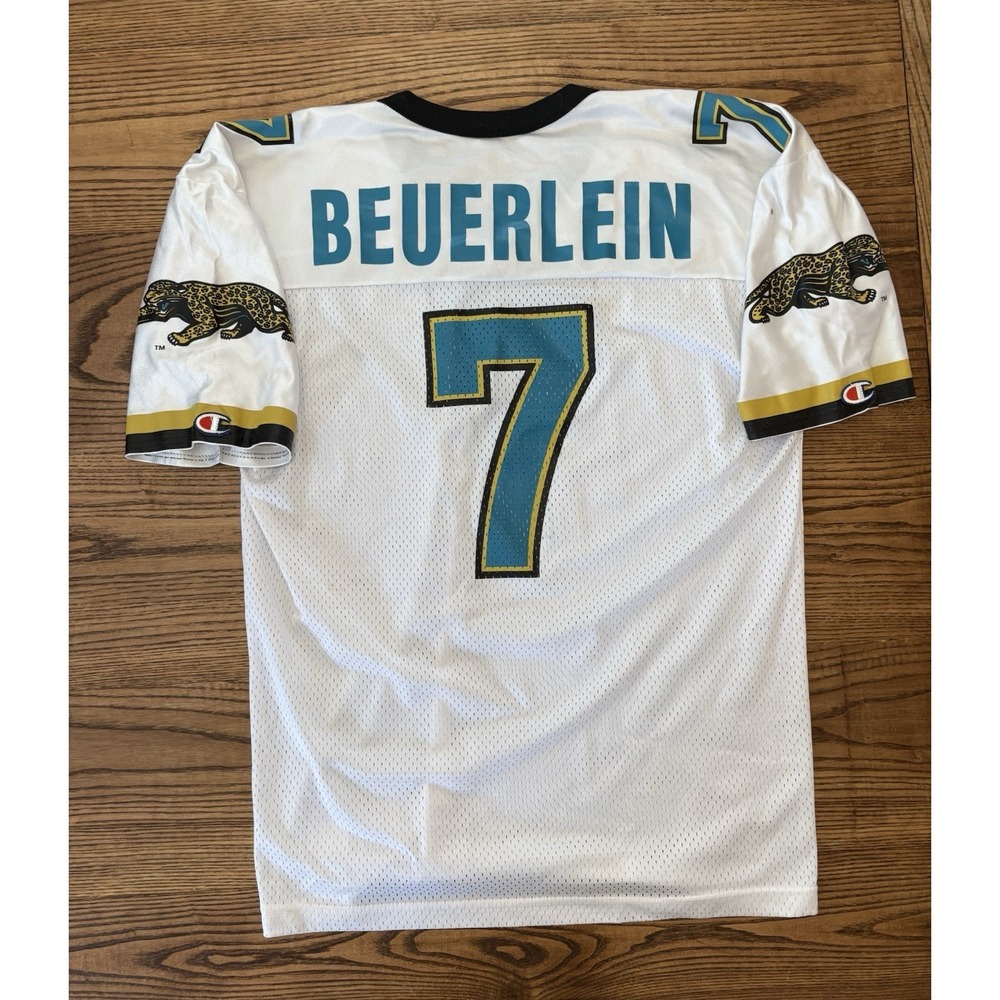 Vintage 90s Steve Beuerlein #7 Jacksonville Jaguars Champion Jersey‎ Size 44